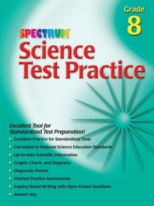 Title details for Science Test Practice, Grade 8 by Spectrum - Wait list